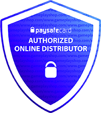 GamePlayShop.com is a paysafecard Authorized Online Distributor badge